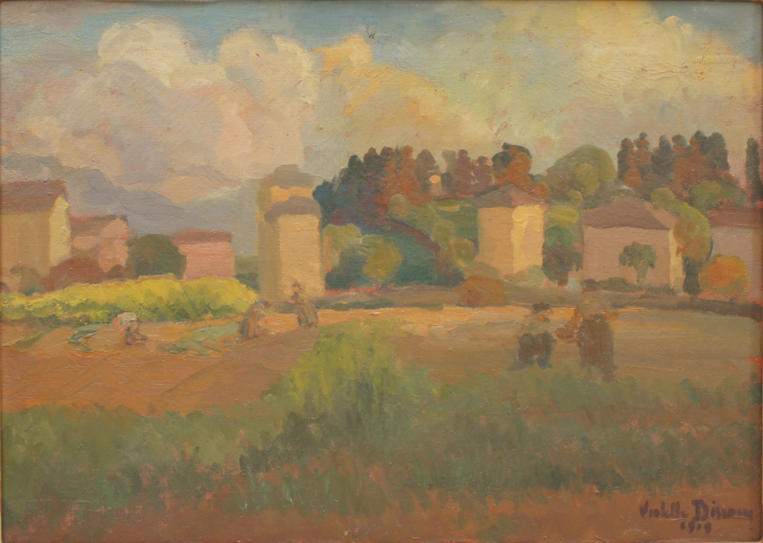 Banlieu 1909 – Huile, Toile, 41.5x58 cm