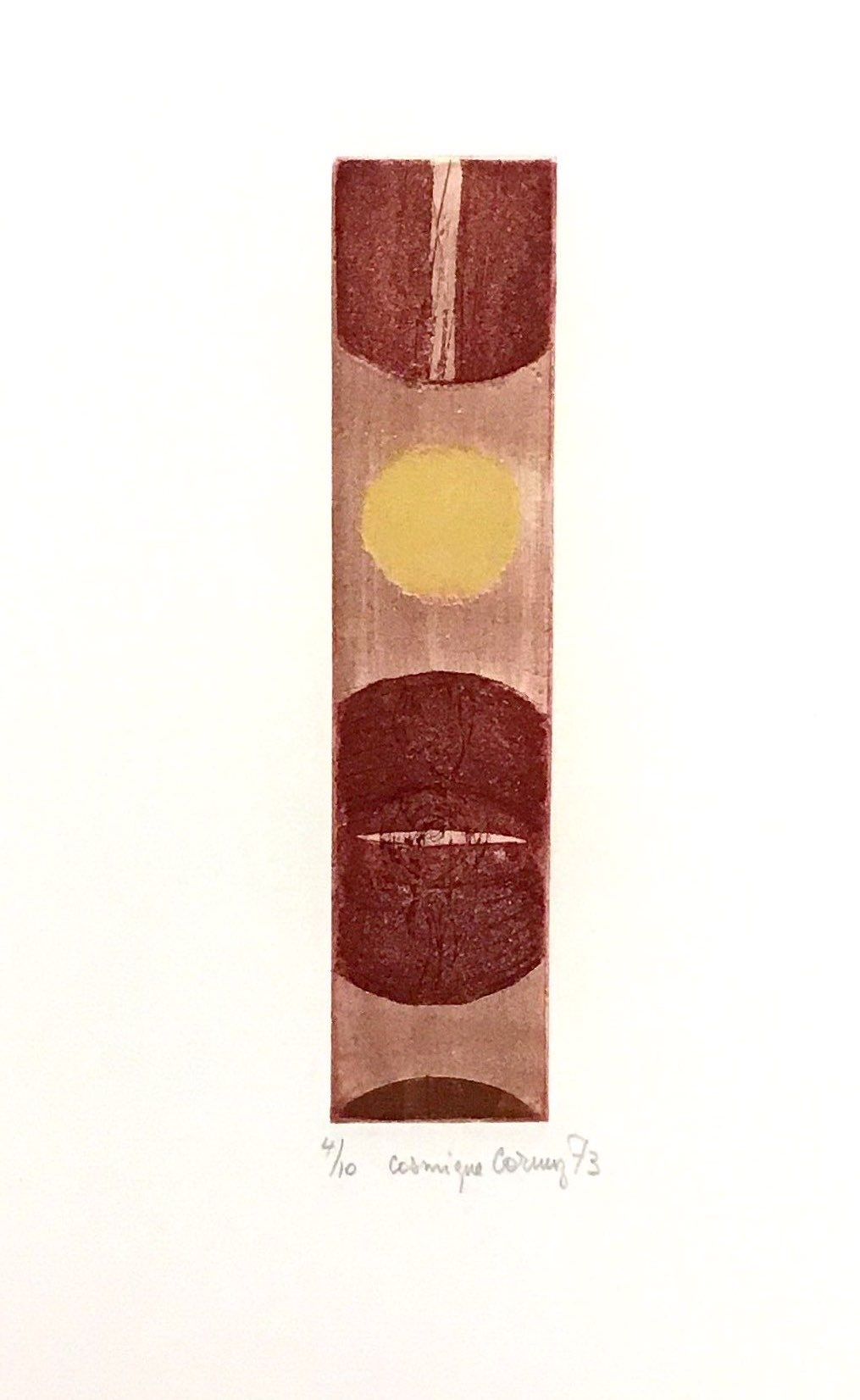 Cosmique 1973 – Aquatinte, Eau forte, Papier, 25x33 cm