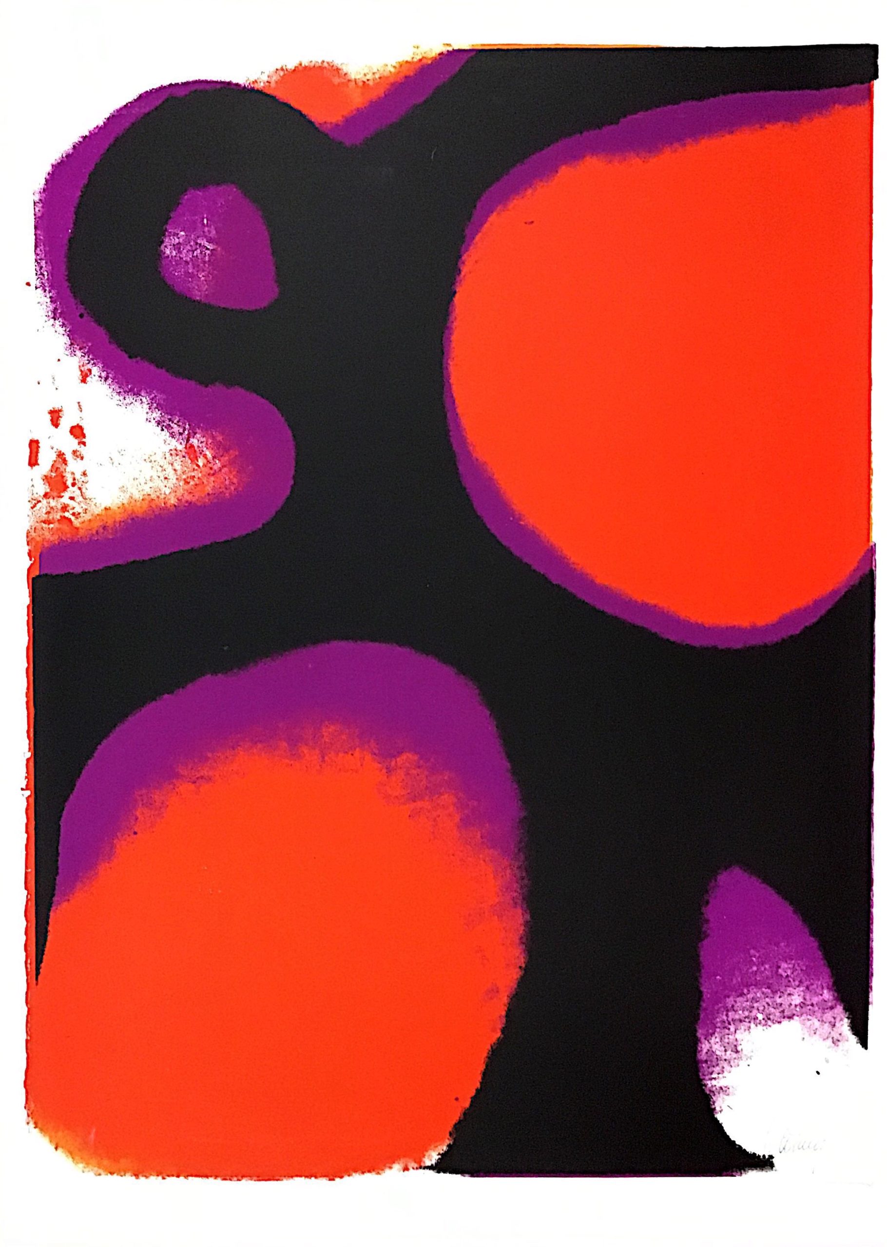 <i>Composition avec silhouette</i> 1969 – Papier, Sérigraphie, 54x75 cm