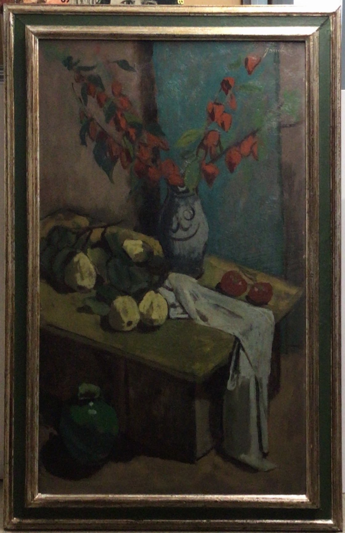 Grande nature morte 1961 – Huile, Panneau, 122x72 cm