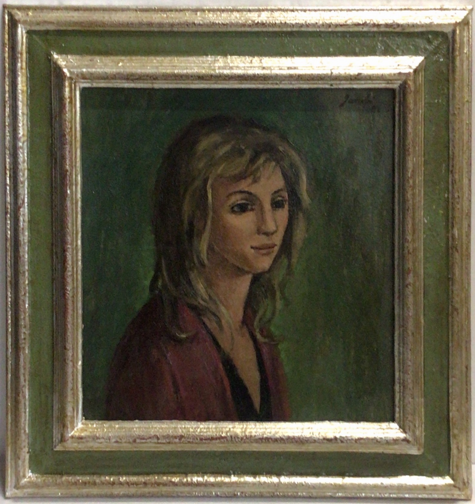 Une blonde 1990 – Huile, Panneau