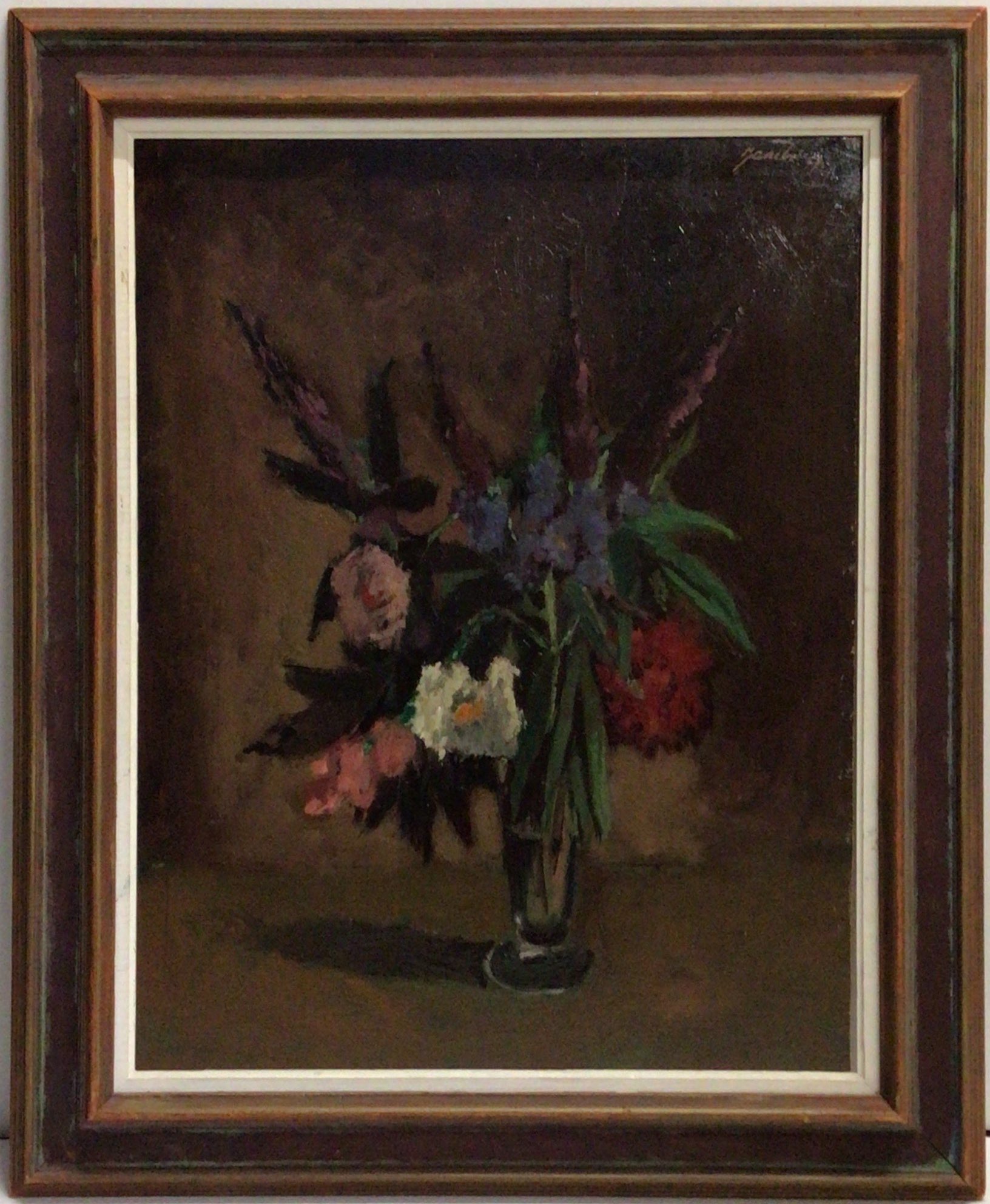 Bouquet 1967 – Huile, Panneau, 60.5x48 cm