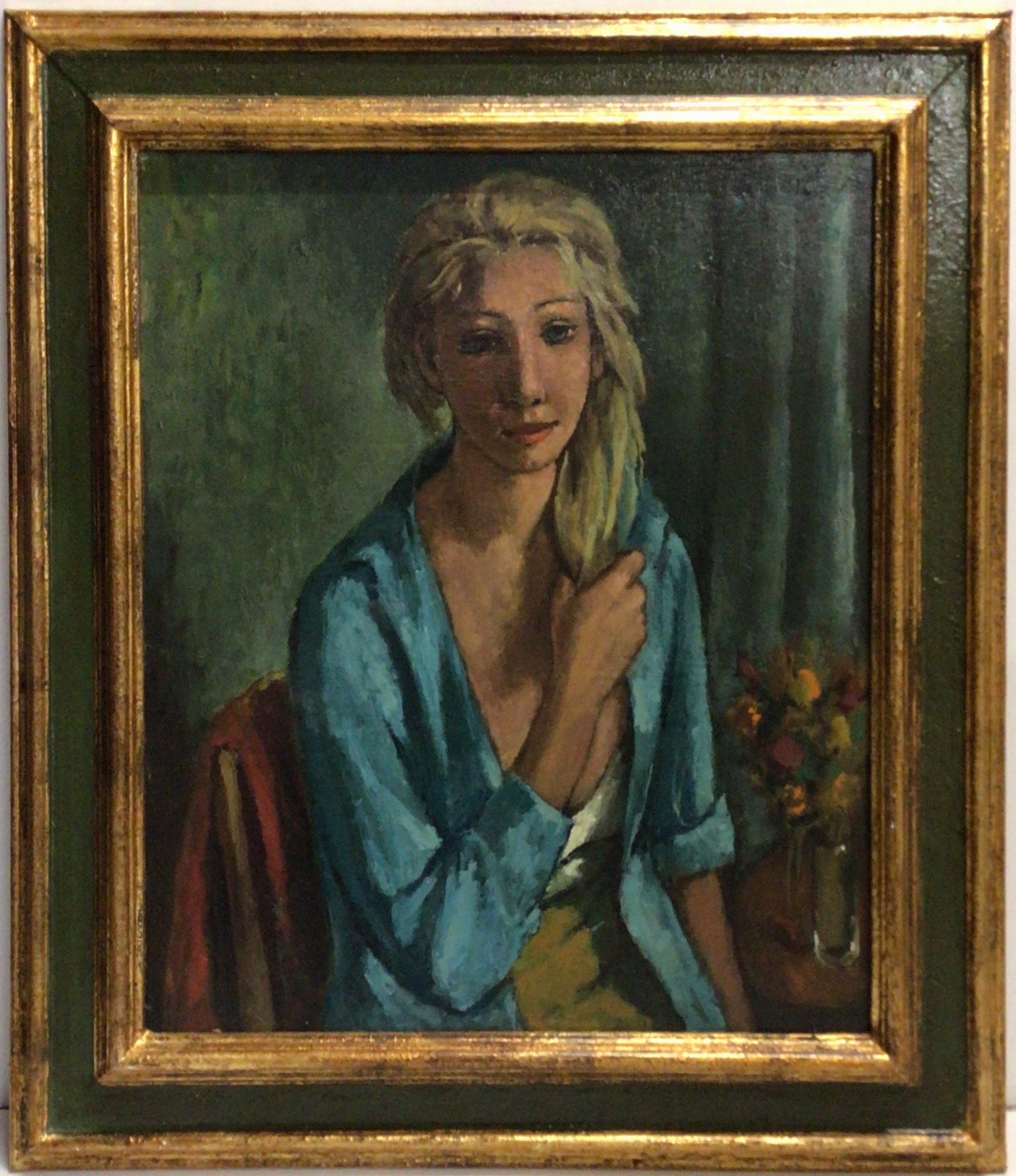 La mèche blonde 1988 – Huile, Panneau, 62x52.5 cm
