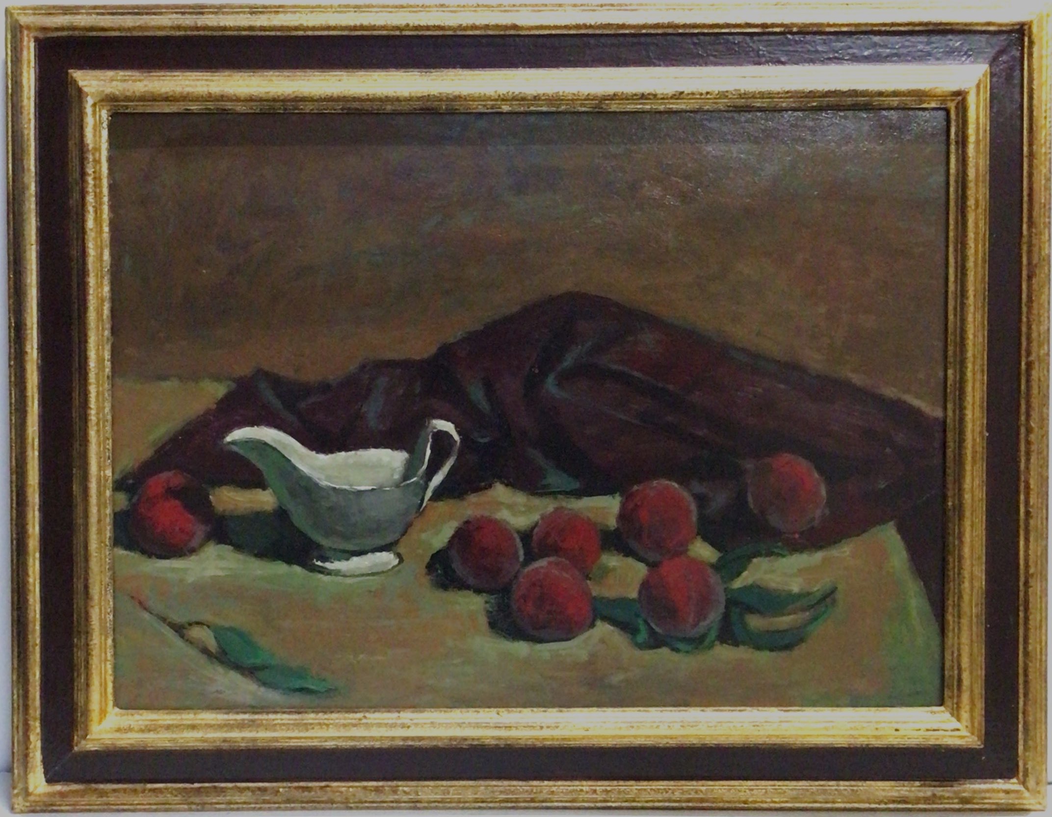 Les pêches (au saucier) 1968 – Huile, Panneau, 55x77 cm