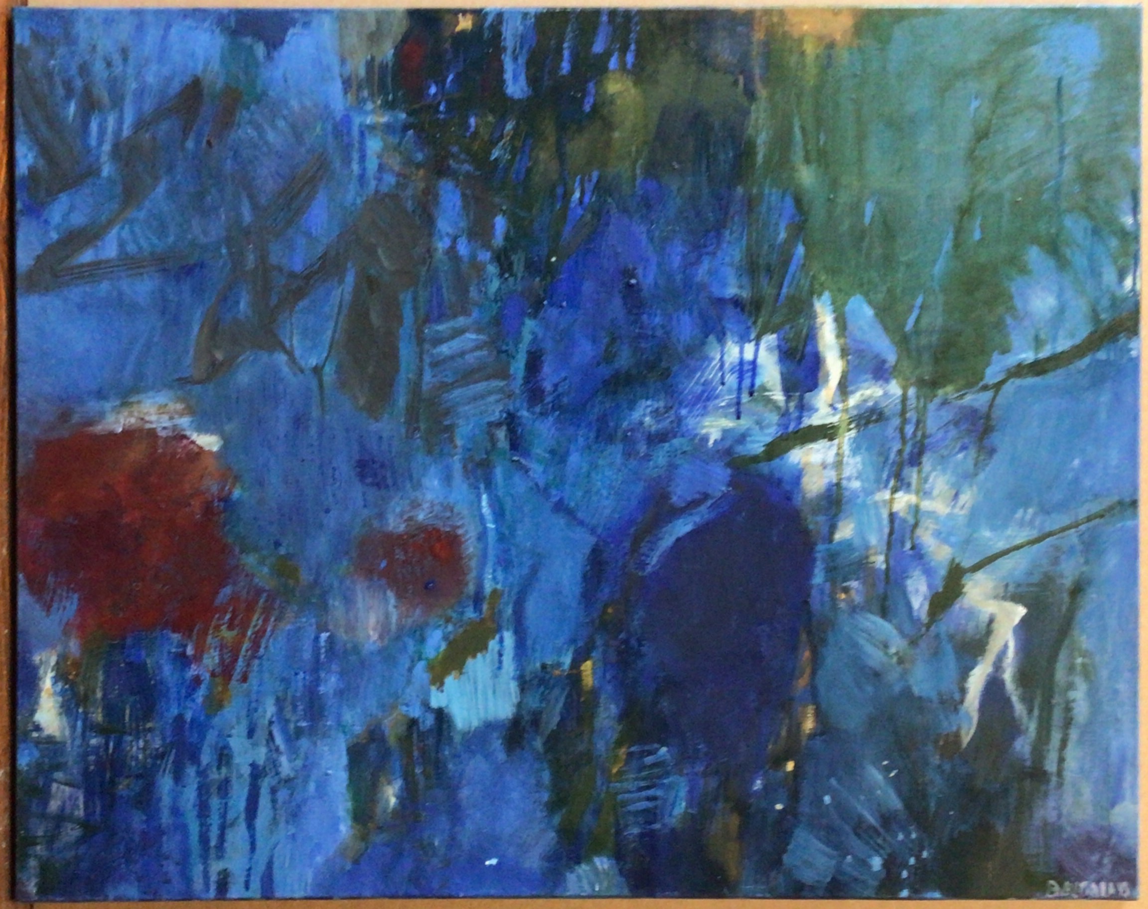 Aquatique IV 2004 – Huile, Toile, 65x81 cm