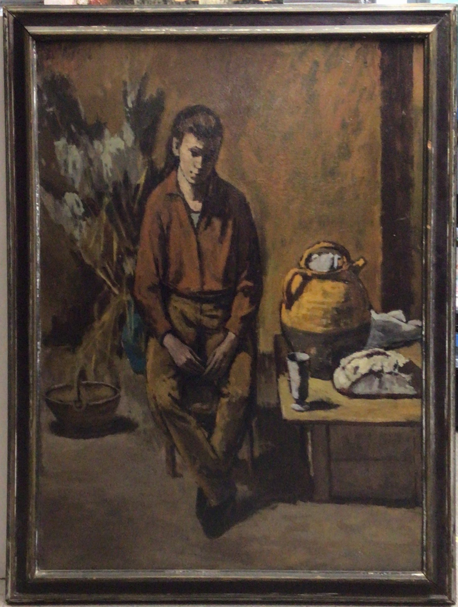 Le garçon aux roseaux 1965 – Huile, Panneau, 105.5x78.5 cm