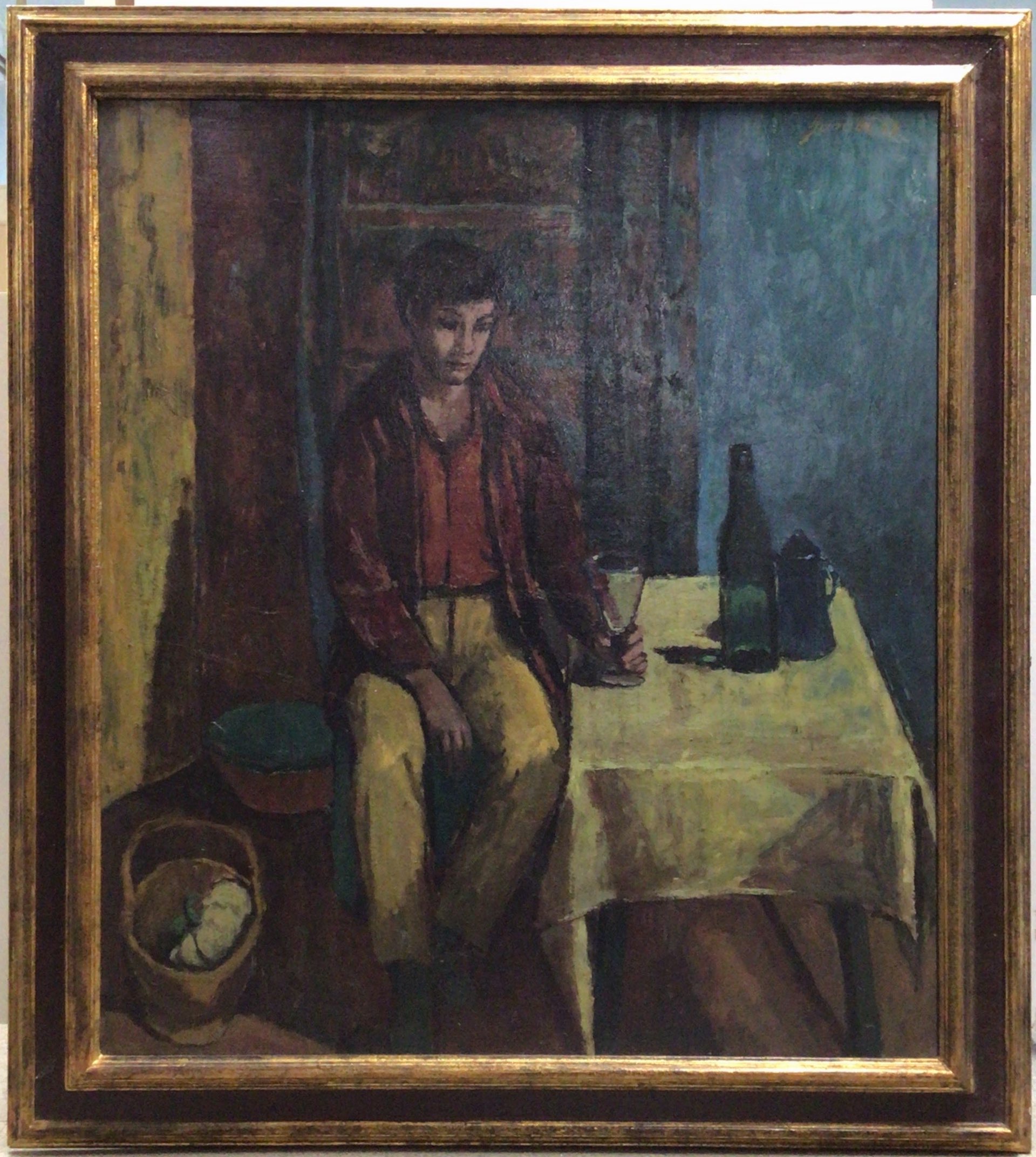 L’ouvrier étranger 1968 – Huile, Panneau, 96x85 cm