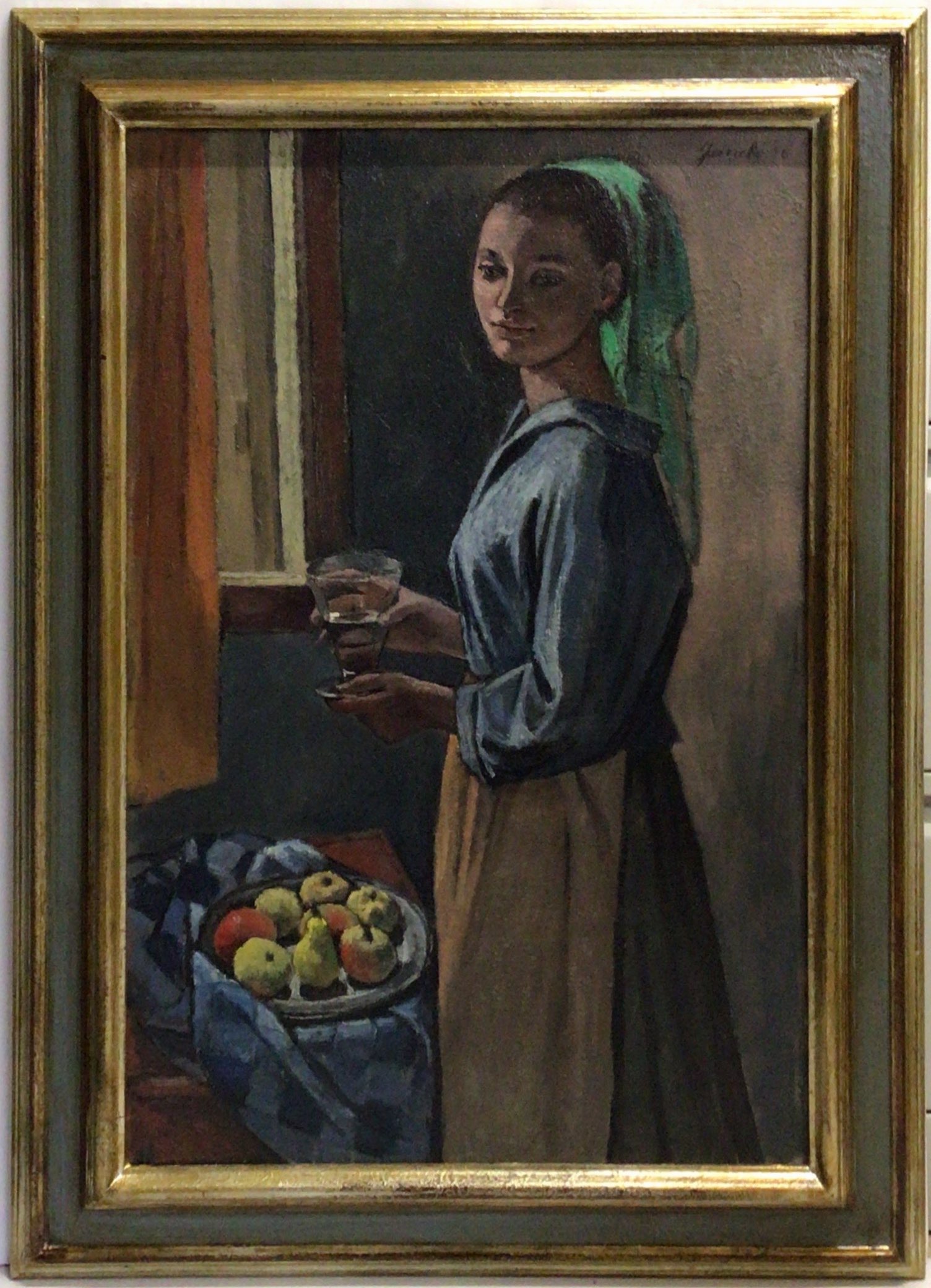 La fille de la maison 1956 – Huile, Panneau, 85.5x58 cm