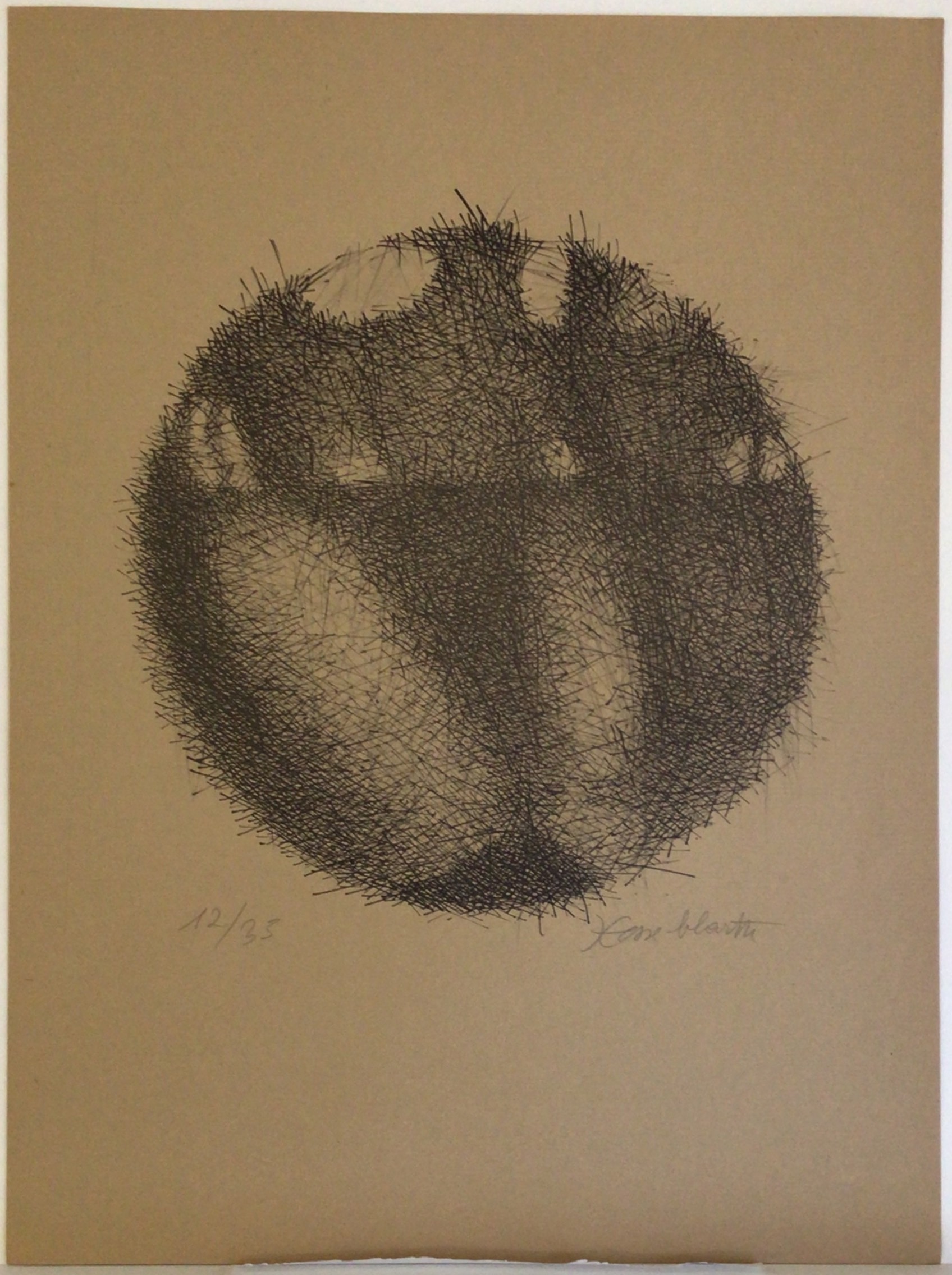 <i>La boule</i> Années 1980 – Sérigraphie, 50x37 cm