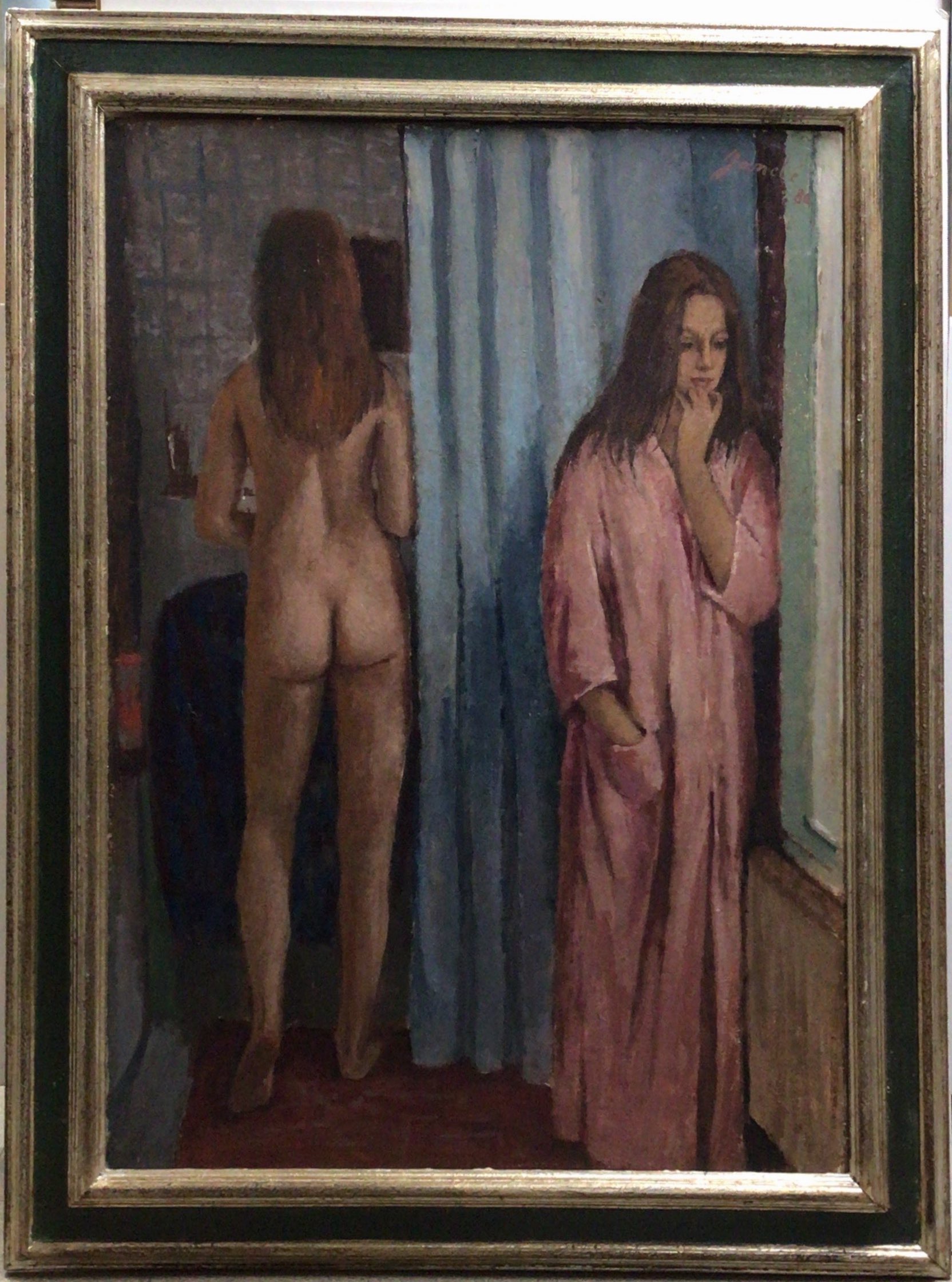 Toilette 1980 – Huile, Panneau, 96x70 cm