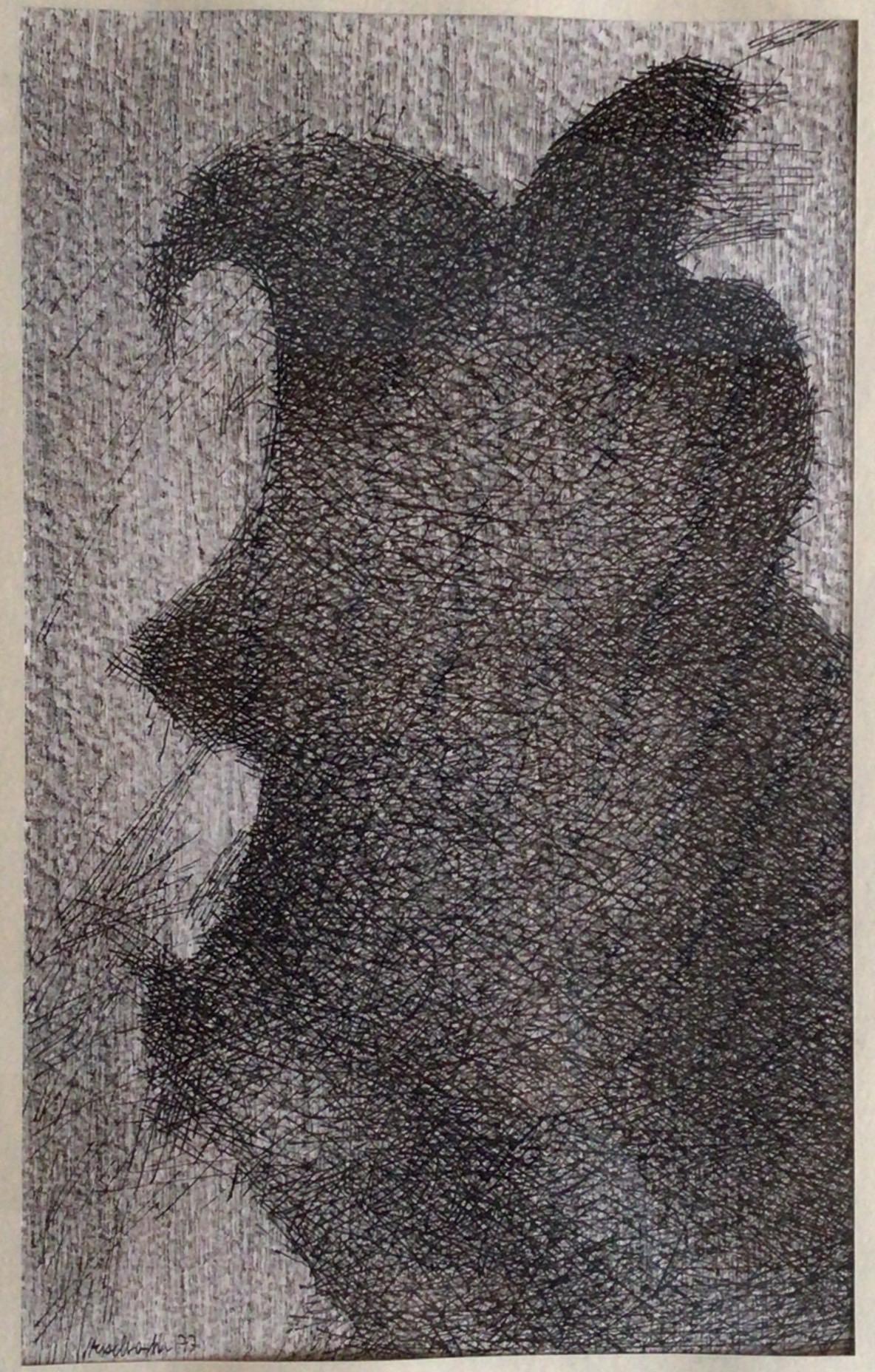 Ombre forestière 1977 – Encre, Papier, 33x20 cm