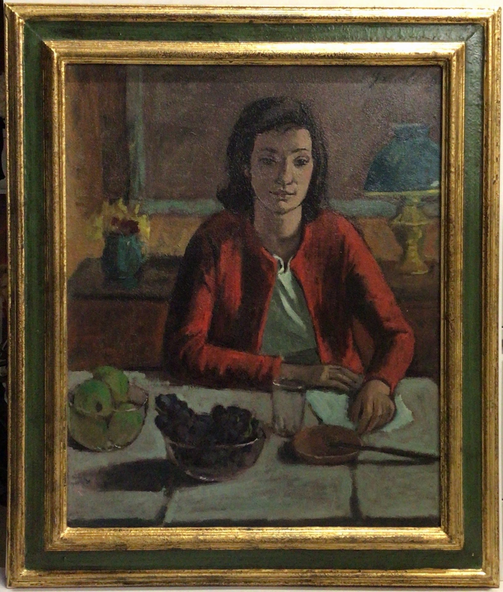 Le déjeuner 1958 – Huile, Panneau, 73x60 cm