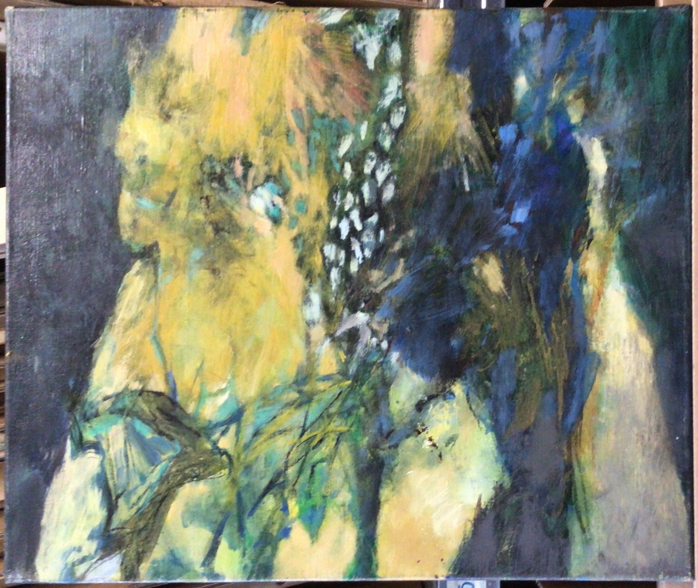 Garden 2000 – Huile, Toile, 38x46 cm