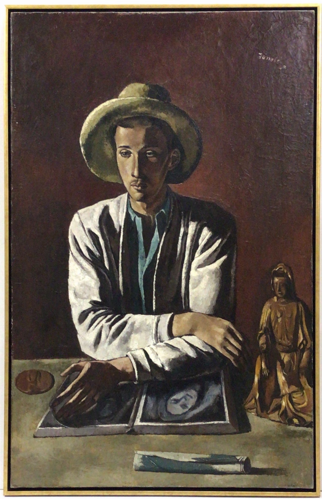 L’amateur d’art 1943 – Huile, Toile, 100.5x65 cm