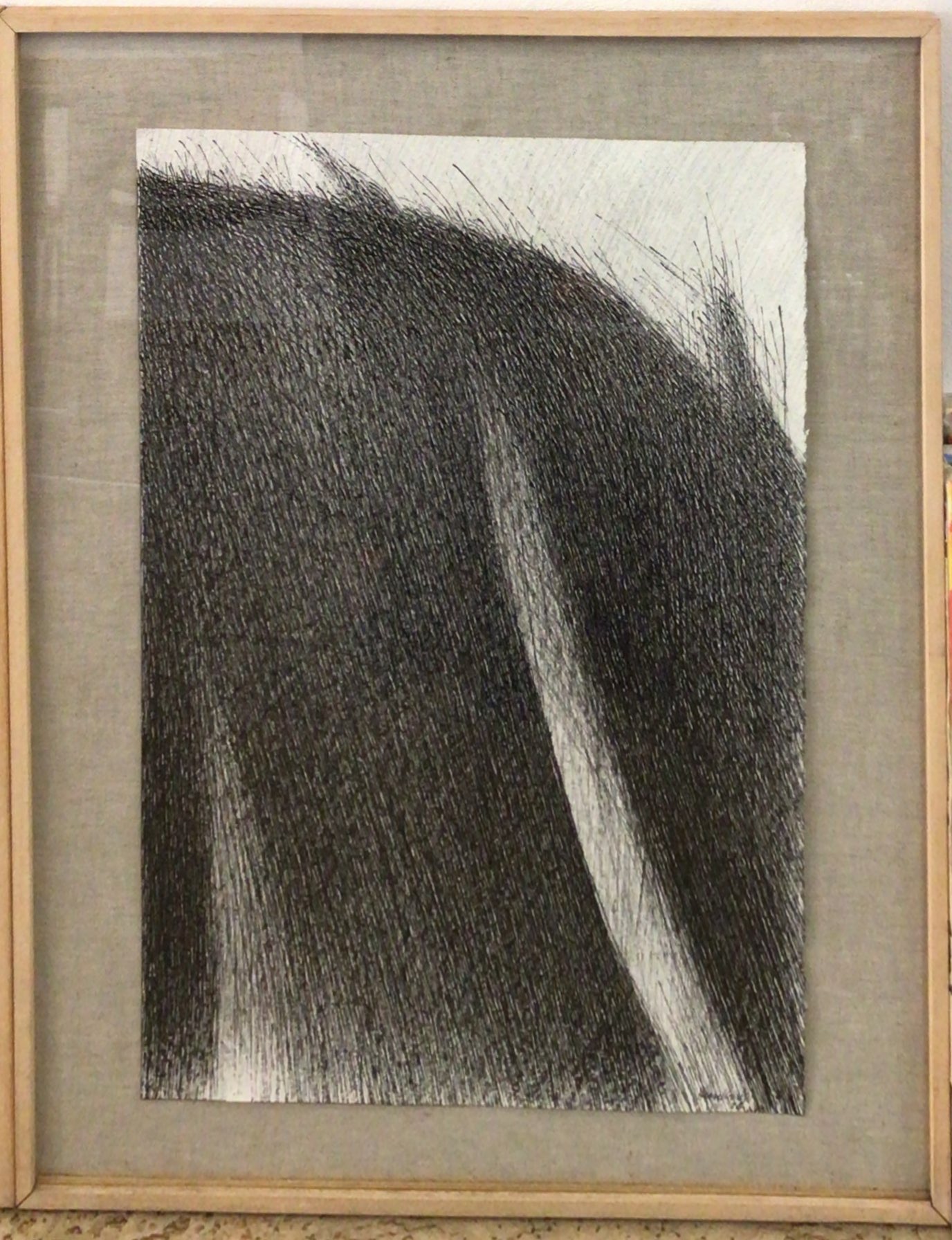 La côte 1986 – Encre, Papier, 62.5x44 cm